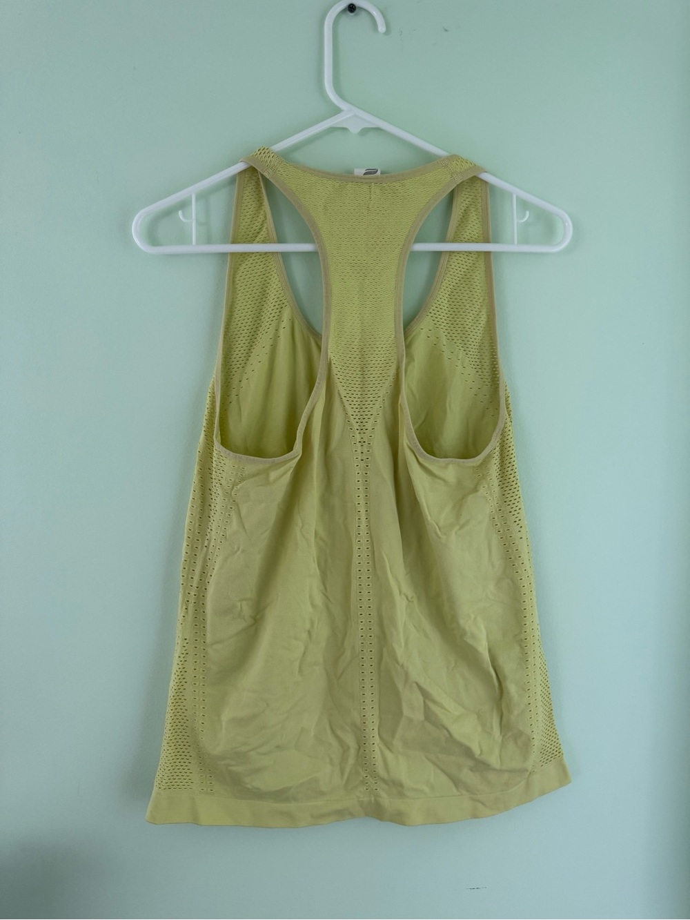 Fabletics Racerback Performance Tank Top - Light Lime - Picture 2 of 5